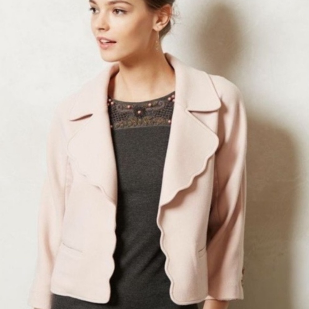 NWT Anthropologie Scalloped Pearl Jacket